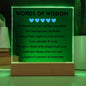 [Almost Sold Out] Blue Words of Wisdom - Acrylic Square Plaque