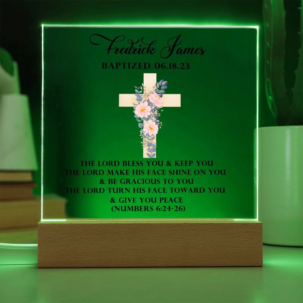 [Almost Sold Out] Personalized Baptism Acrylic Plaque Gift For Loved Ones