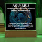 [Almost Sold Out] Aquarius Acrylic Square Plaque
