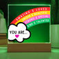 [Almost Sold Out] Kids Positive Daily Affirmations Rainbow Acrylic Plaque