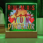 [Almost Sold Out] Rawr Means I Love You In Dinosaur Gift- Acrylic Square Plaque
