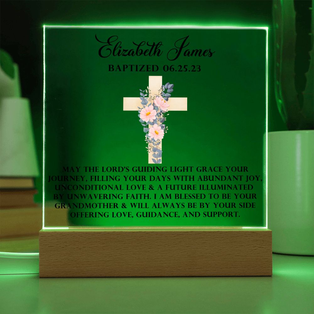 [Almost Sold Out] Personalized Baptism Acrylic Plaque From Grandmother
