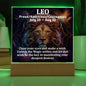 [Almost Sold Out] Leo  Acrylic Square Plaque