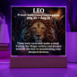 [Almost Sold Out] Leo  Acrylic Square Plaque