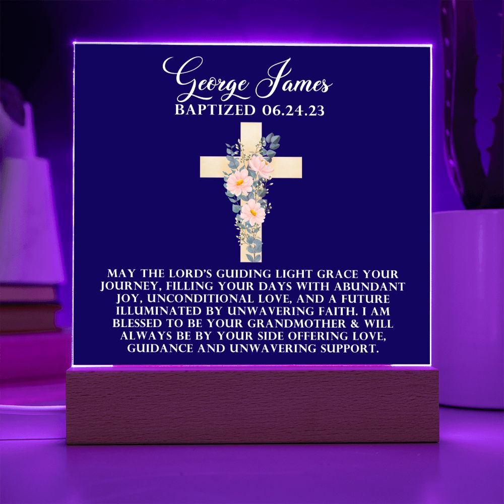 [Almost Sold Out] Personalized Baptism Acrylic Plaque