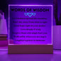 [Almost Sold Out] Blue Hearts Words of Wisdom - Acrylic Square Plaque