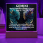 [Almost Sold Out] Gemini Acrylic Square Plaque