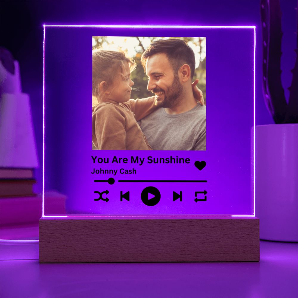 [Almost Sold Out] Personalized Father and Child Music Acrylic Plaque