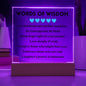 [Almost Sold Out] Blue Words of Wisdom - Acrylic Square Plaque