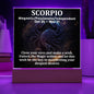 [Almost Sold Out] Scorpio Acrylic Square Plaque