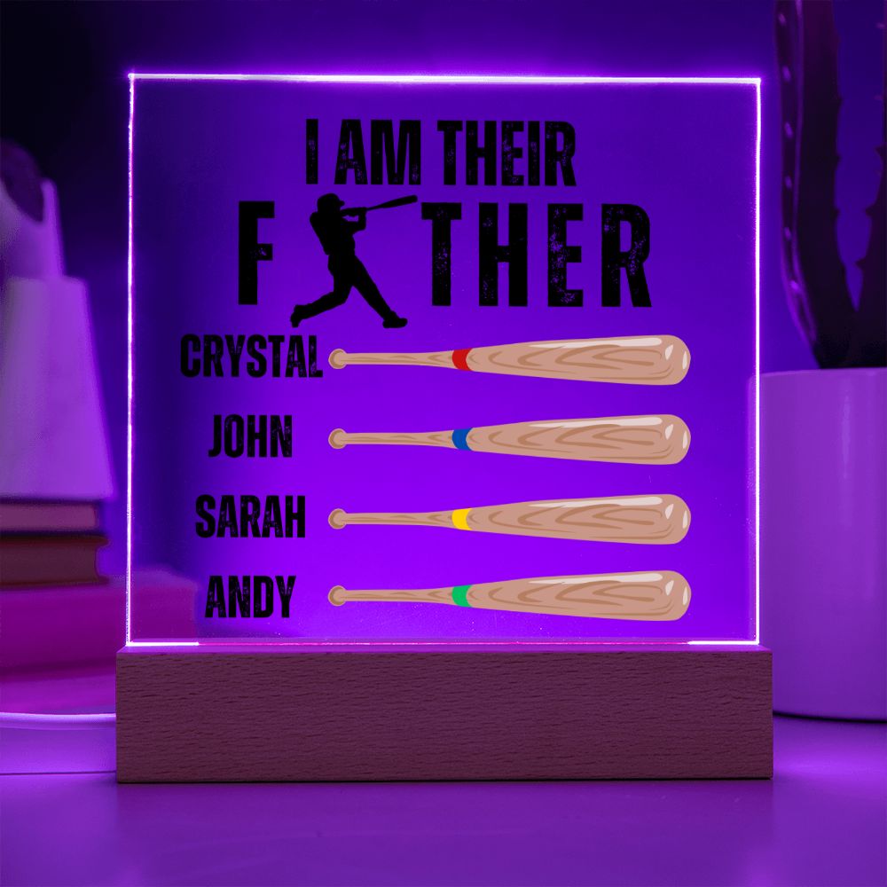 [Almost Sold Out] Custom Baseball Father's Acrylic Plaque
