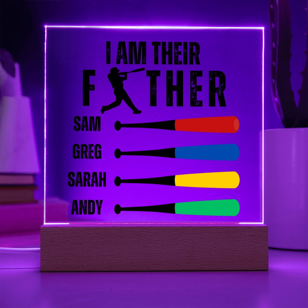 [Almost Sold Out] Baseball Personalized Father's Acrylic Plaque
