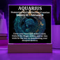 [Almost Sold Out] Aquarius Acrylic Square Plaque