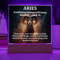 [Almost Sold Out] Aries Acrylic Square Plaque