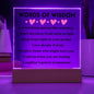 [Almost Sold Out] Words of Wisdom - Pink Hearts - Acrylic Square Plaque