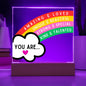 [Almost Sold Out] Kids Positive Affirmations Rainbow Acrylic Plaque