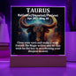[Almost Sold Out] Taurus Acrylic Square Plaque
