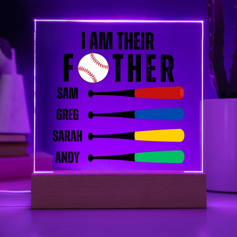 [Almost Sold Out] Personalized Baseball Father's Day Acrylic Plaque