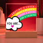 [Almost Sold Out] Kids Positive Affirmations Rainbow Acrylic Plaque
