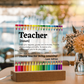 Thank You Teacher Personalized Printed Square Acrylic Plaque