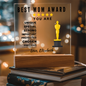 Best Mom Award Acrylic Plaque with Stand