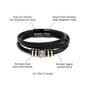 Almost Sold Out - Dad Leather Bracelet - You are my Rock