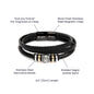 [Almost Sold Out] Eid Mubarak Gift Set - Engraved Leather Bracelet
