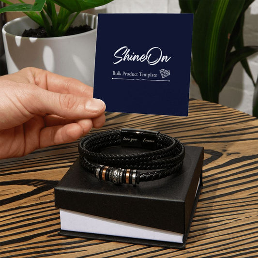 Love You Forever Mens Bracelet