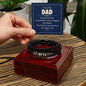 Almost Sold Out - Dad Leather Bracelet - You are my Rock