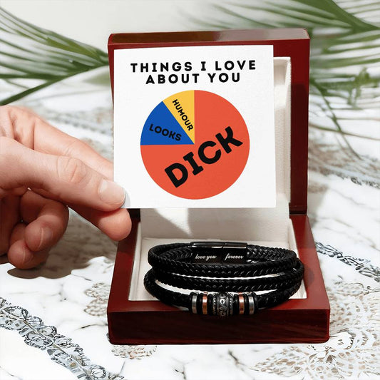 [Almost Sold Out] Things I Love About You - White Card - Vegan Leather Bracelet