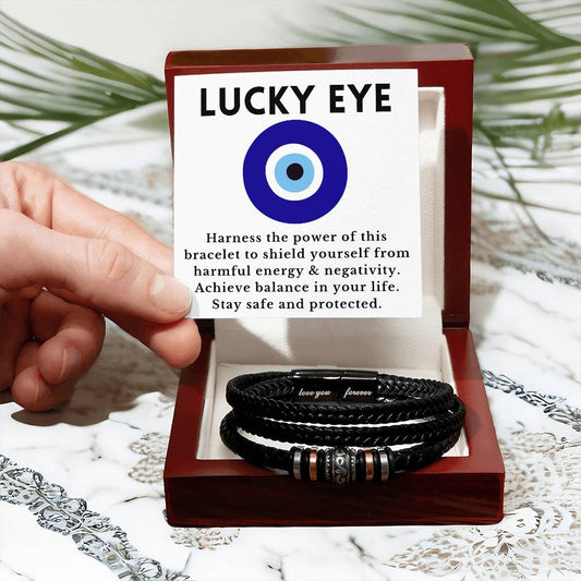 [Almost Sold Out] Lucky Eye Vegan Leather Bracelet