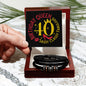 [Almost Sold Out] 40th Birthday Gift - Love You Forever Bracelet