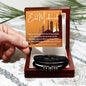 [Almost Sold Out] Eid Mubarak Gift - Engraved Leather Bracelet