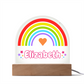 Rainbow Girl Dome Acrylic Plaque