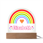 Rainbow Girl Dome Acrylic Plaque
