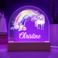 Personalized Unicorn Kids Acrylic Dome Plaque