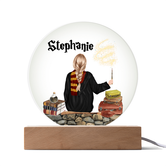 Personalized Wizard Circle Printed Plaque