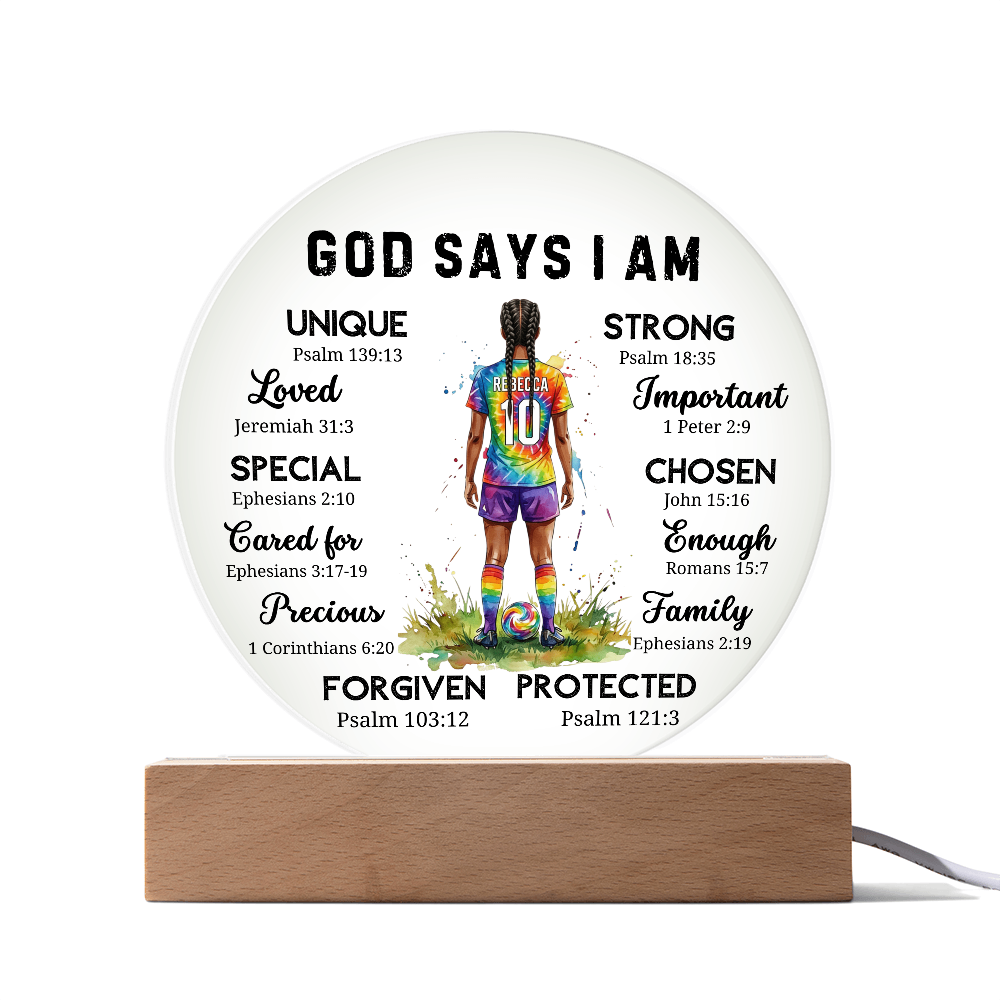 SOCCER ROUND PLAQUE
