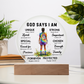 SOCCER ROUND PLAQUE