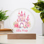 Personalized Castle Printed Acrylic Circle Plaque