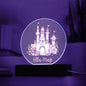 Personalized Castle Printed Acrylic Circle Plaque