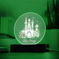 Personalized Castle Printed Acrylic Circle Plaque