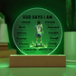 SOCCER ROUND PLAQUE