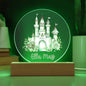 Personalized Castle Printed Acrylic Circle Plaque