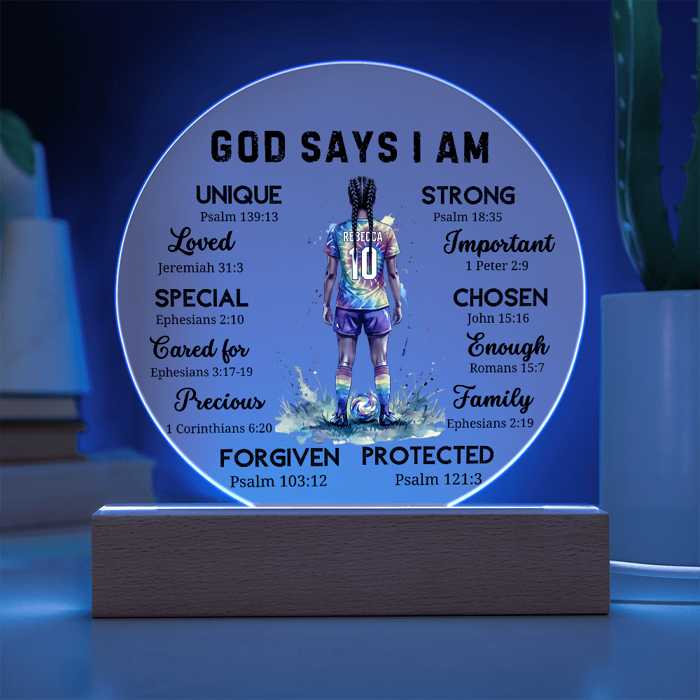 SOCCER ROUND PLAQUE