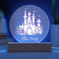 Personalized Castle Printed Acrylic Circle Plaque