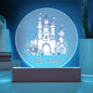 Personalized Castle Printed Acrylic Circle Plaque