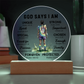 SOCCER ROUND PLAQUE