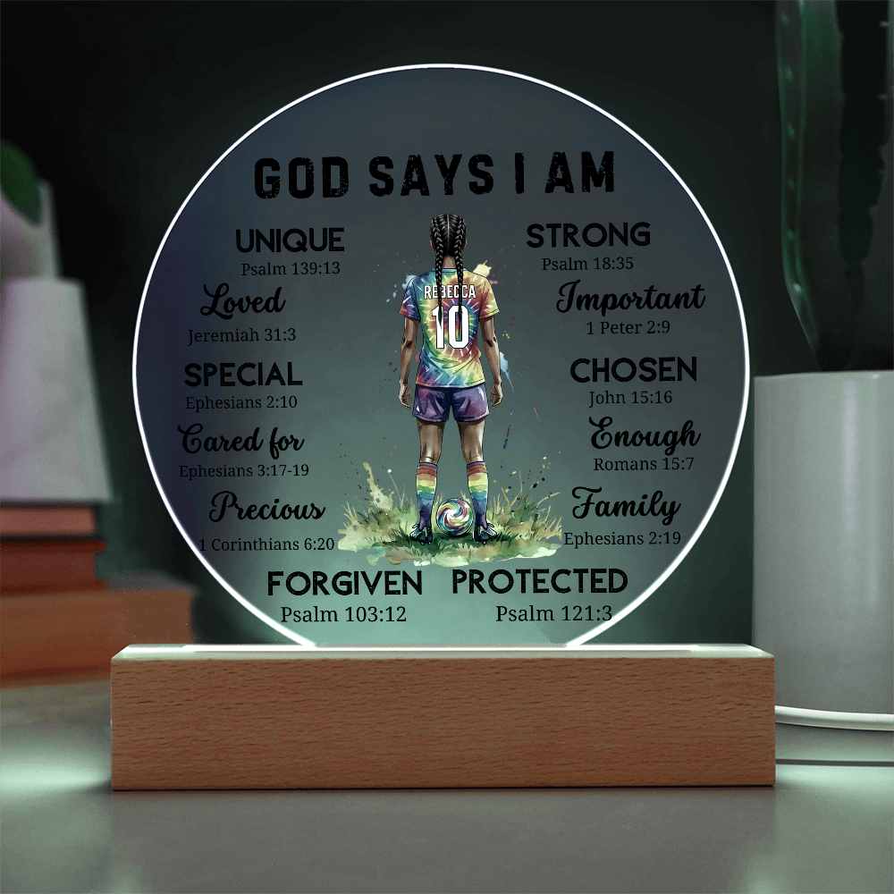 SOCCER ROUND PLAQUE
