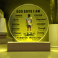 SOCCER ROUND PLAQUE